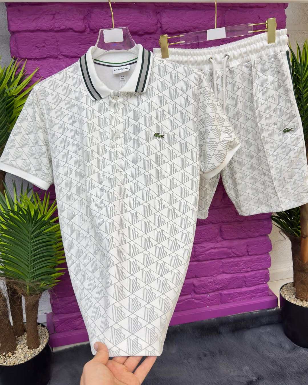 LACOSTE COORDINATO JACQUARD CLASSIC LOGO