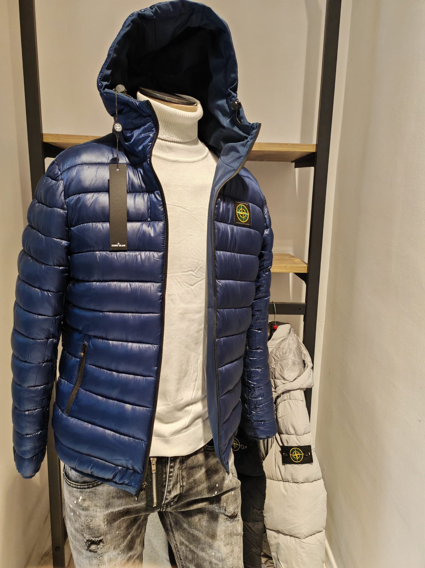 Stone Island Piumino Double Face Da Uomo