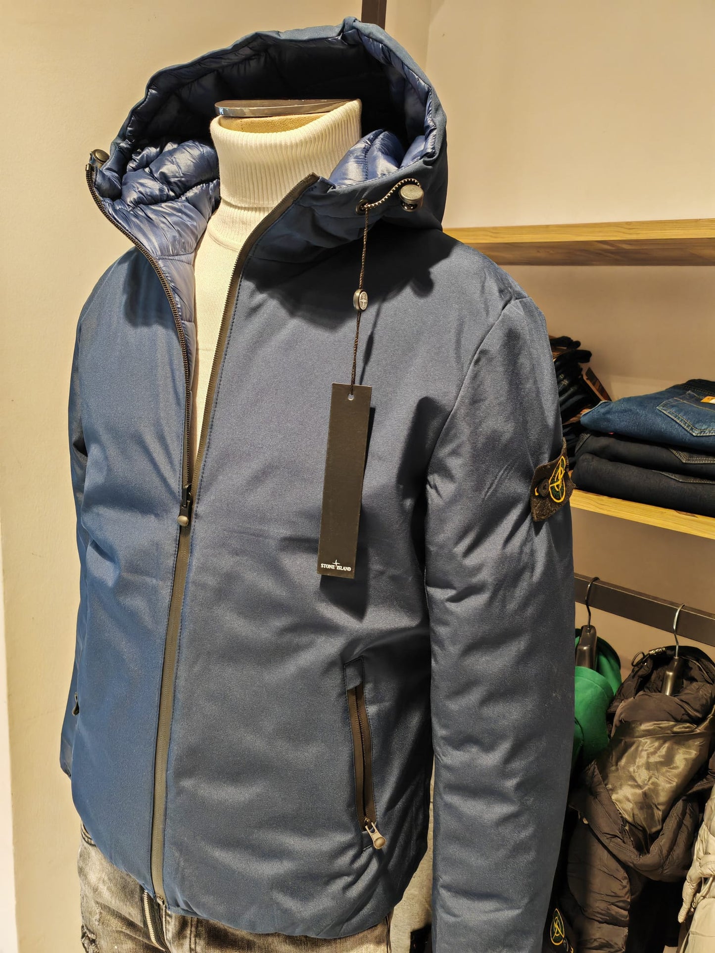 Stone Island Piumino Double Face Da Uomo