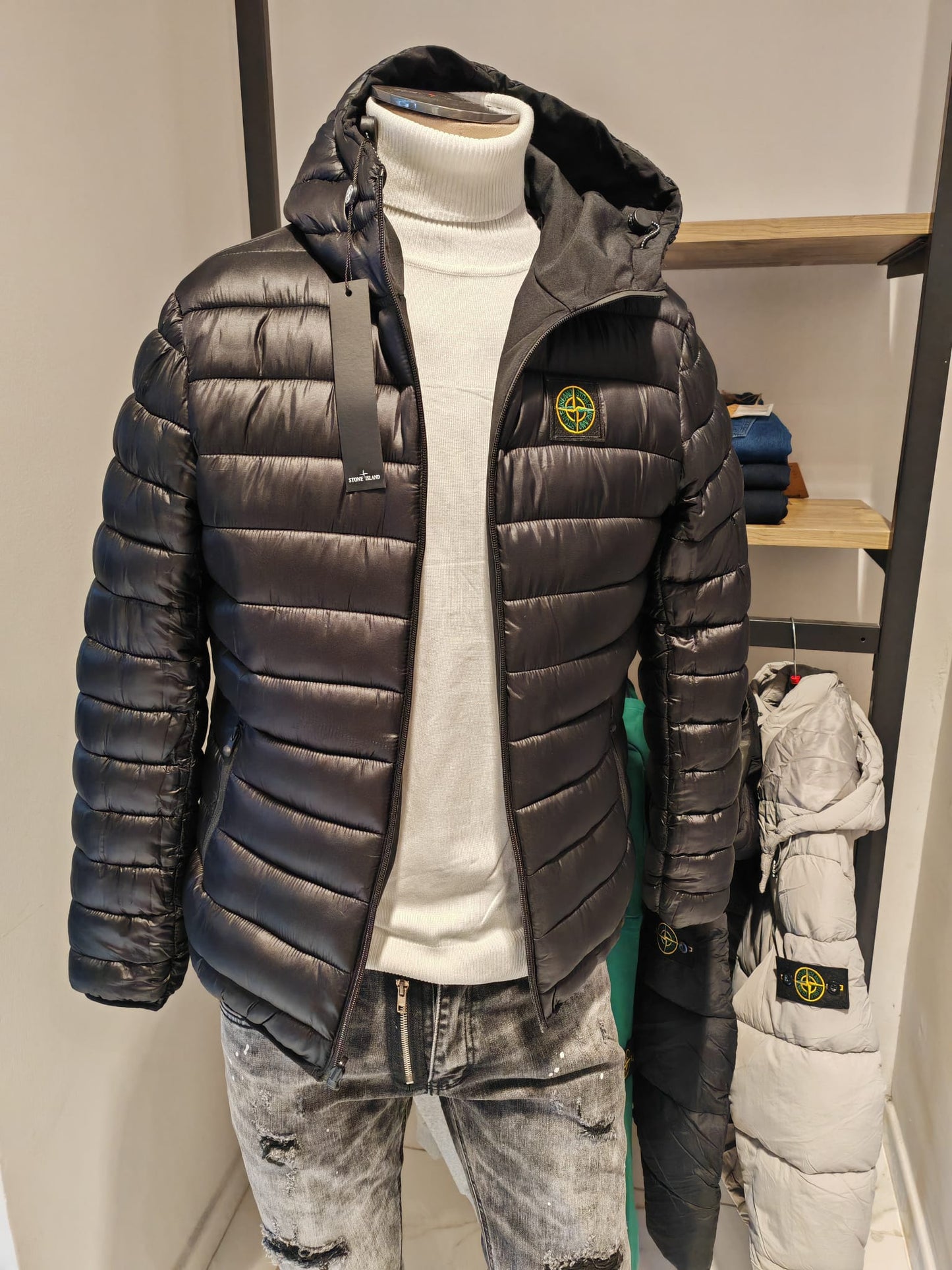 Stone Island Piumino Double Face Da Uomo