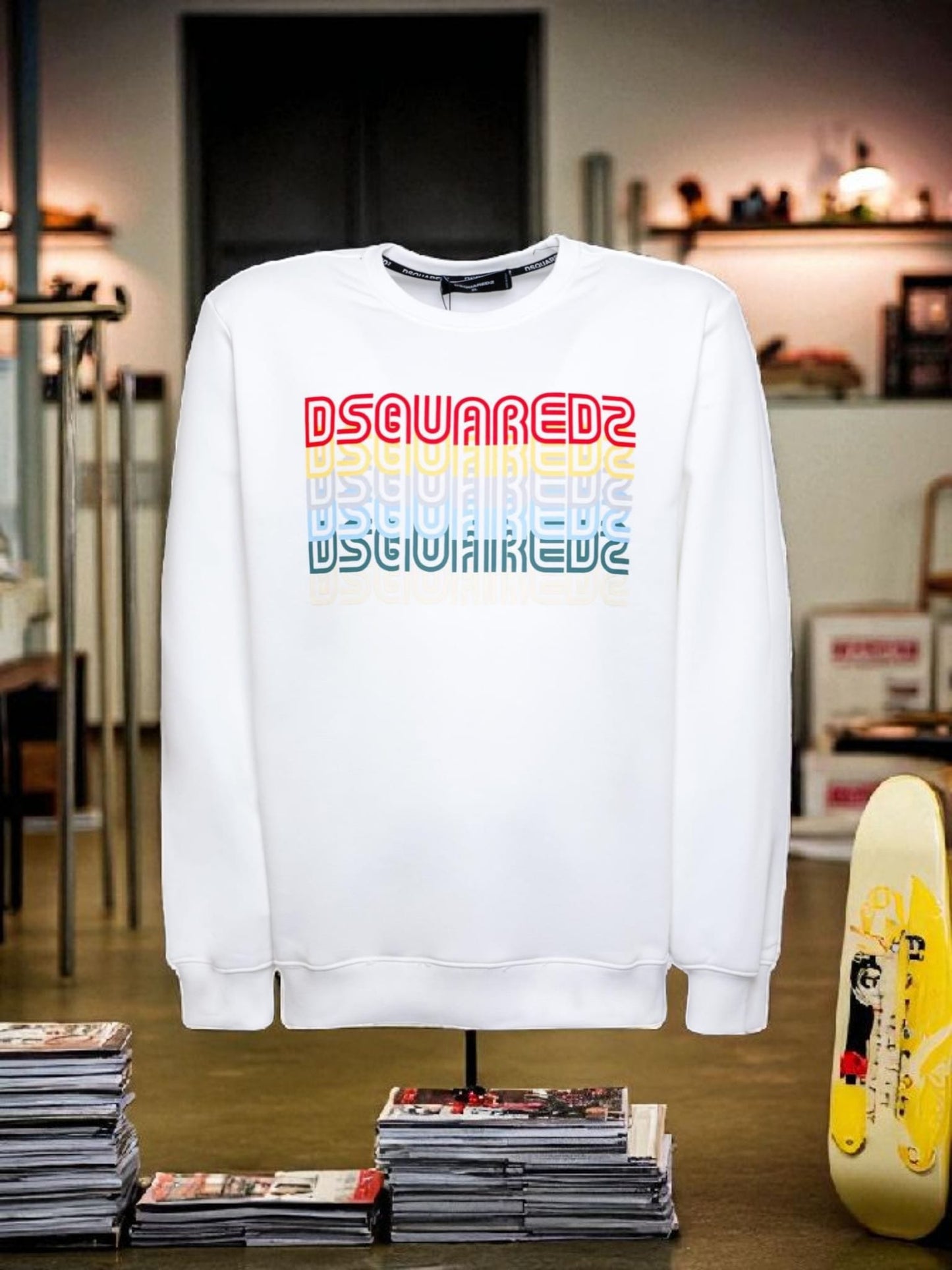 Dsquared2 Felpa Girocollo DIANA FIT Con Stampa Logo Unisex
