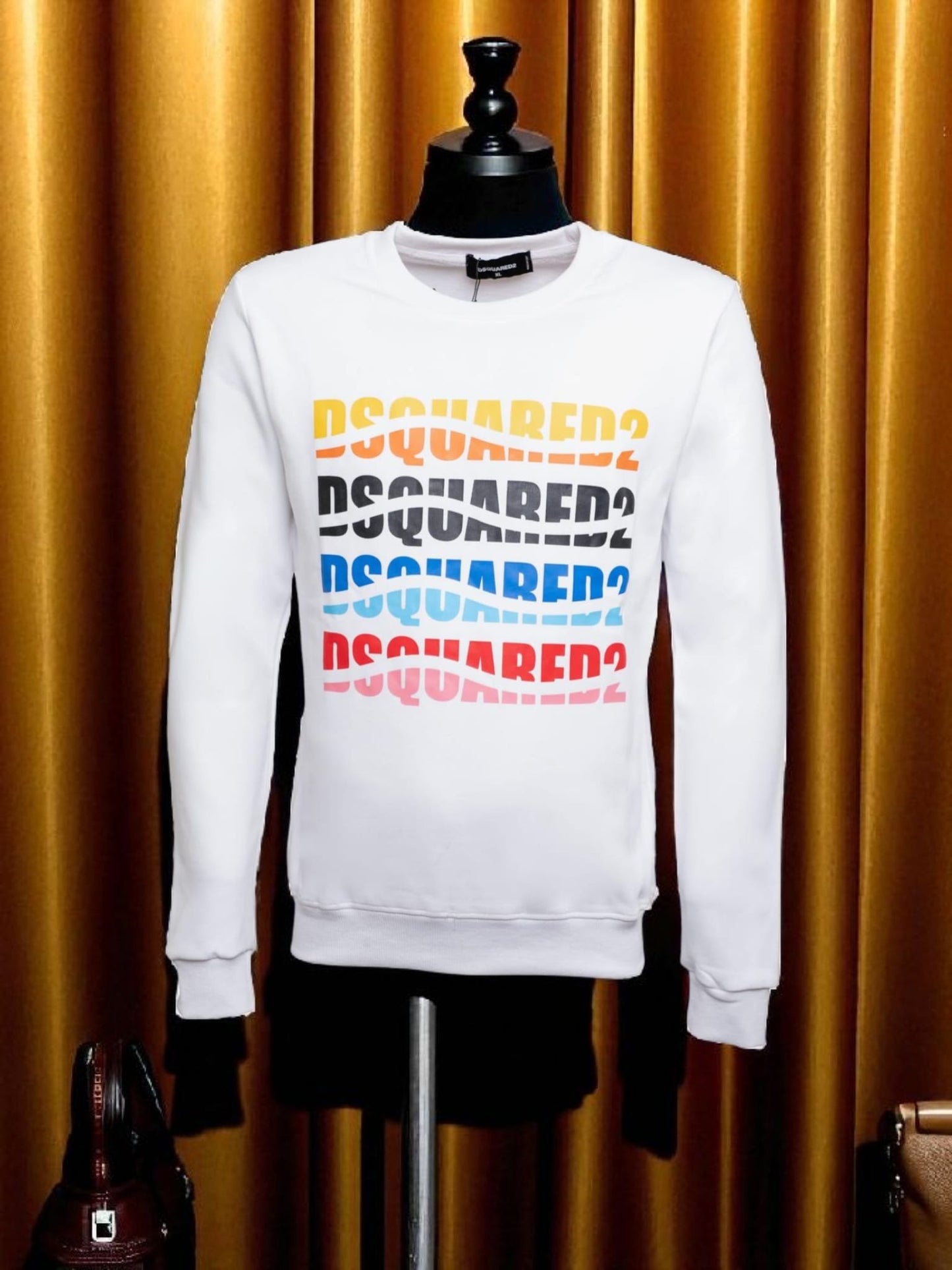 Felpa Dsquared2 girocollo con logo Garzata. Unisex