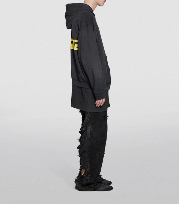 Felpa con cappuccio e zip Balenciaga Tape Type unisex