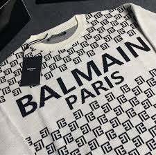 BALMAIN Pullover balmain in jacquard mini monogramma