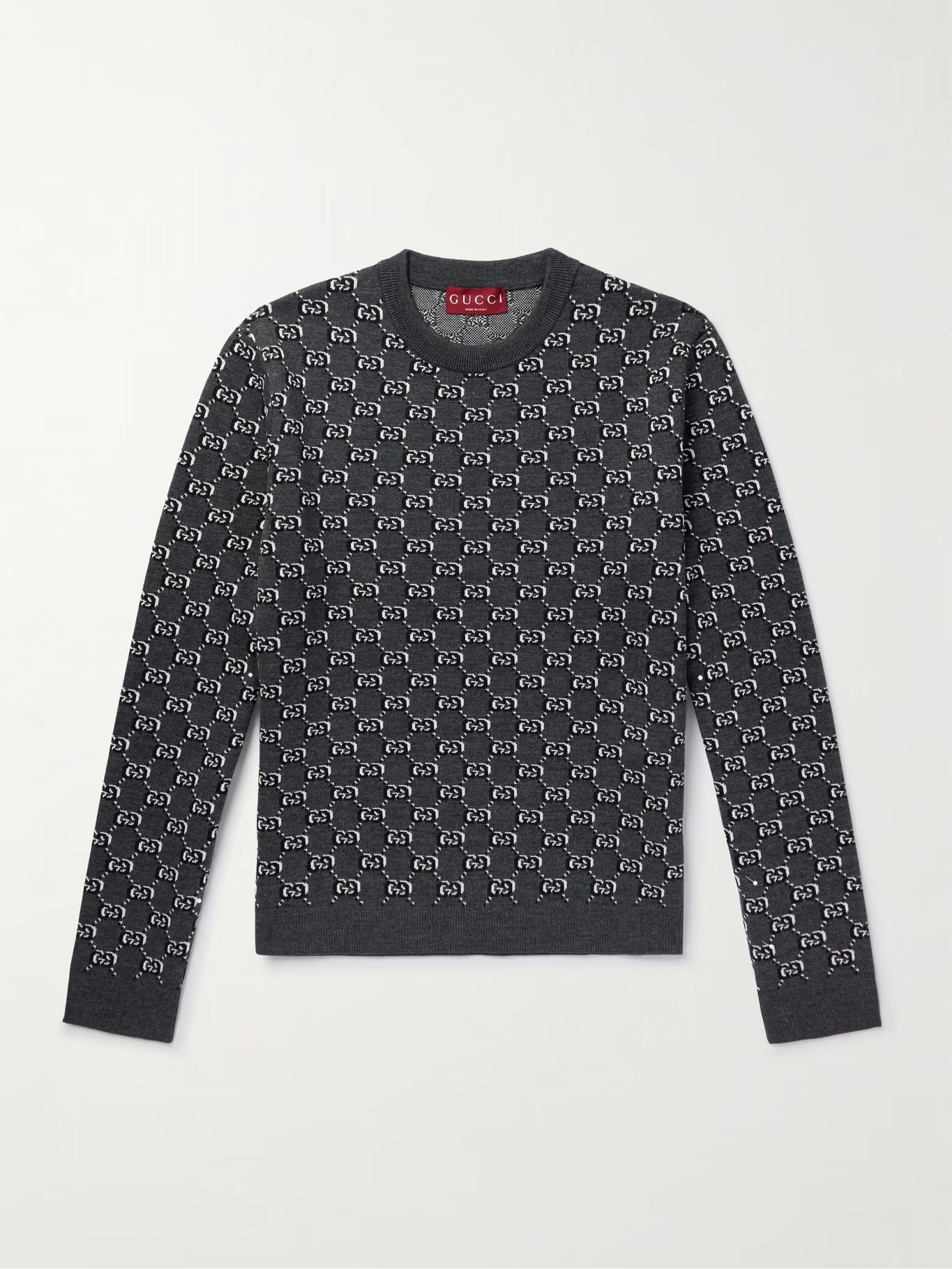 Maglione in jacquard con GG Shadow Unisex