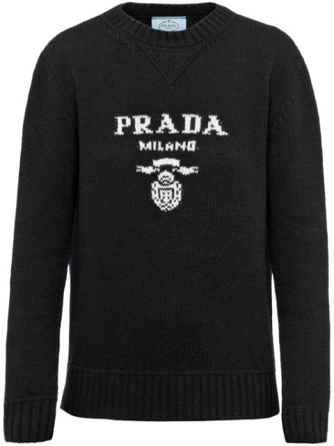 Prada Maglione con ricamo Unisex