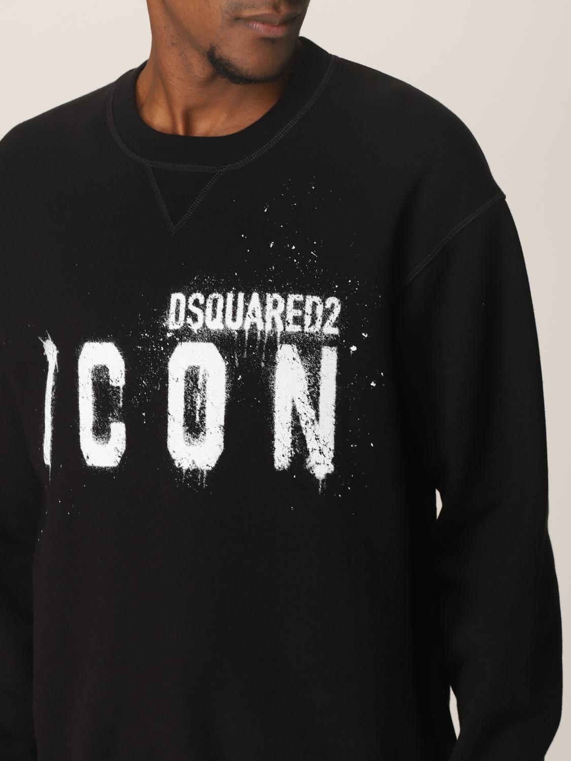 Dsquared2 Felpa girocollo icon spray - Unisex