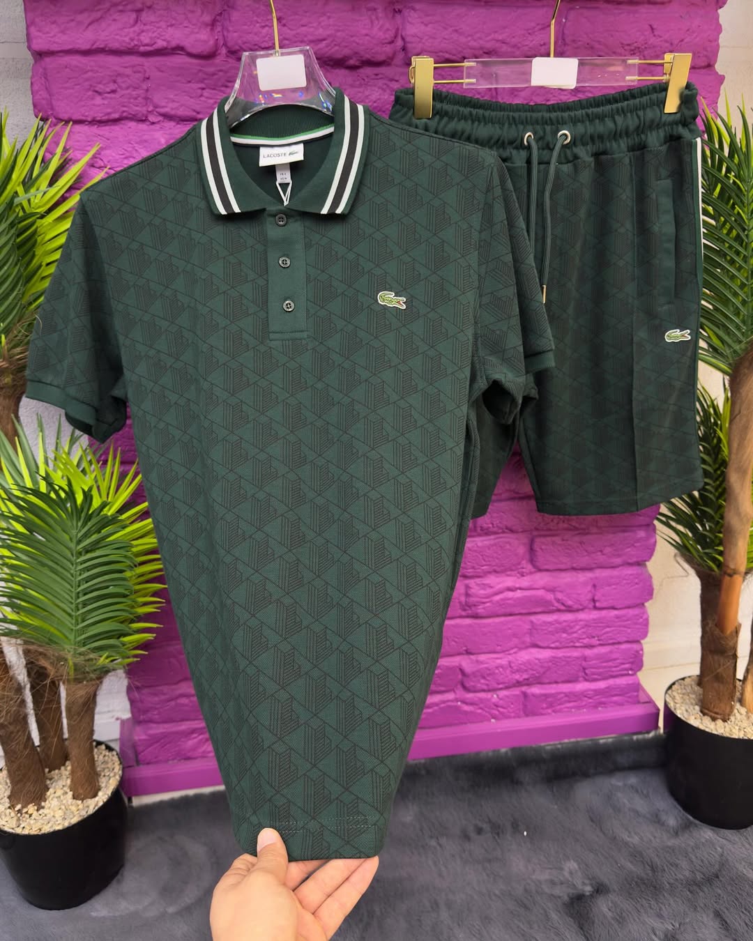 LACOSTE COORDINATO JACQUARD CLASSIC LOGO