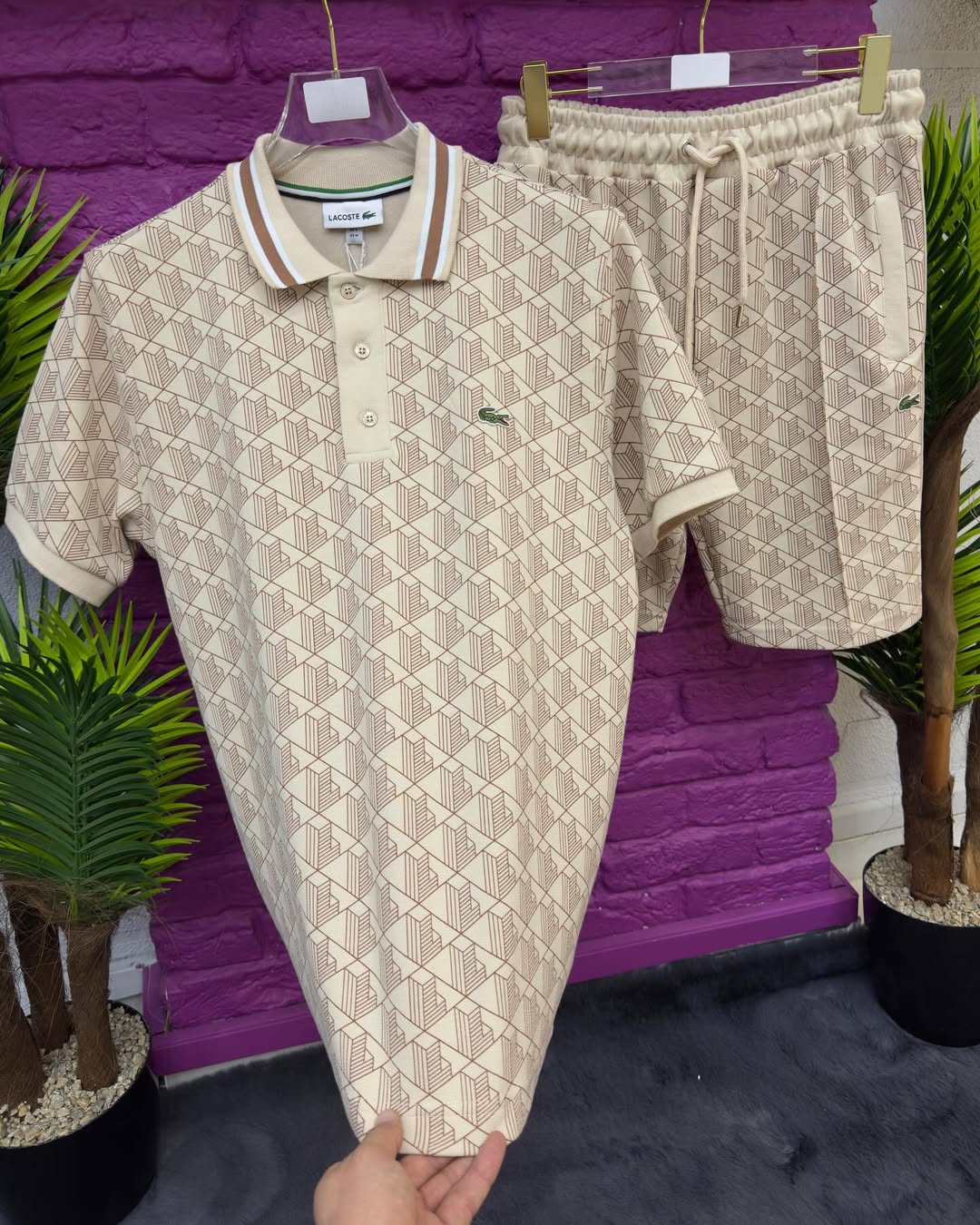 LACOSTE COORDINATO JACQUARD CLASSIC LOGO