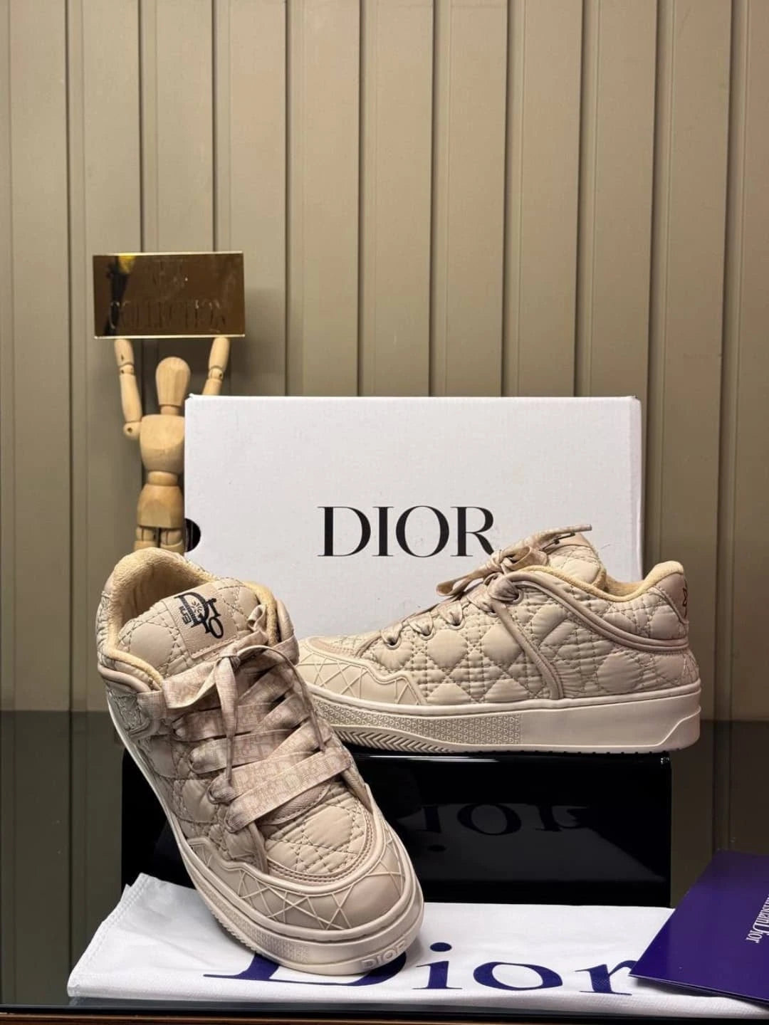Dior B9S Skater ERL Nero Pelle di vitello Cannage trapuntata Da Donna Vari Colori