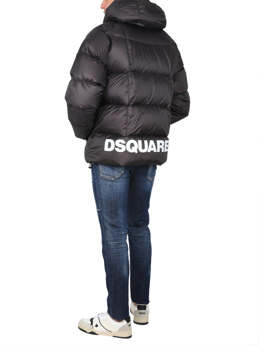 DSQUARED PIUMINO IMBOTTITO IN NYLON CON LOGO