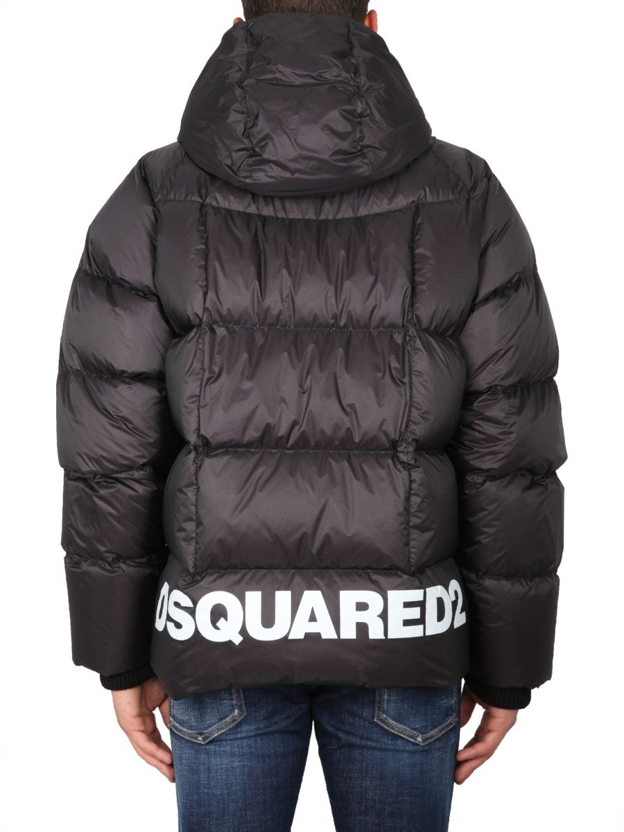 DSQUARED PIUMINO IMBOTTITO IN NYLON CON LOGO