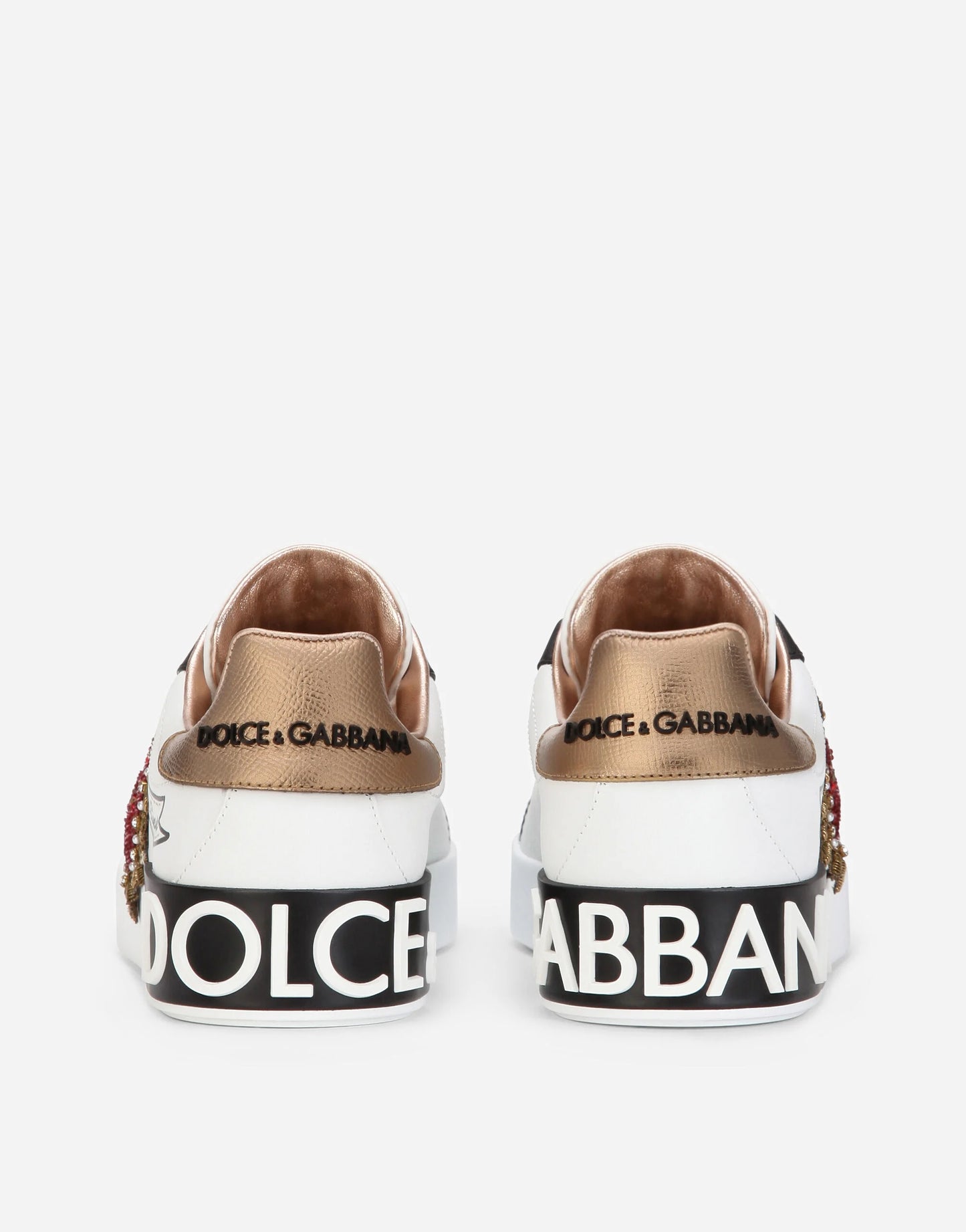 Dolce & Gabbana Sneakers Portofino in pelle con logo (Da Donna)