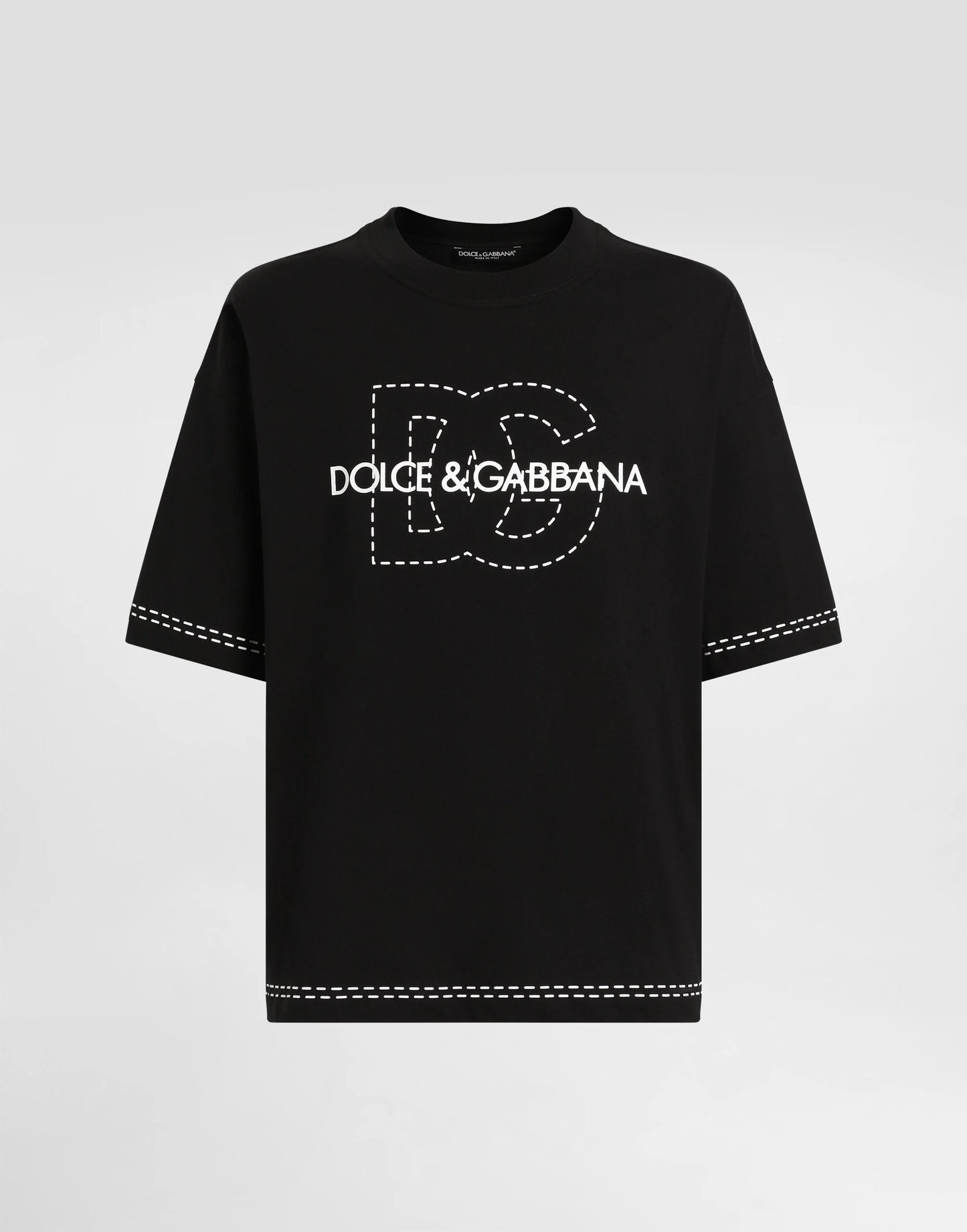 Dolce & Gabbana Completo T-shirt più Short in cotone con logo