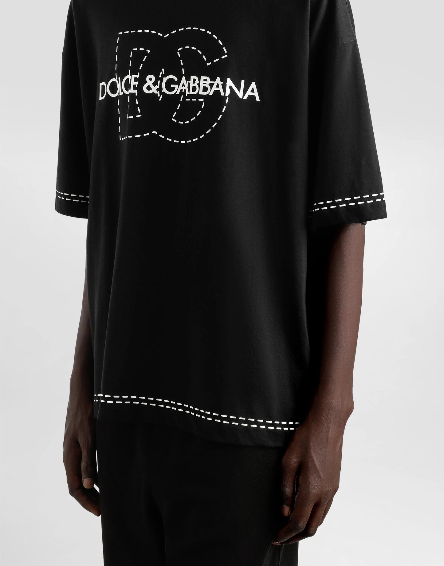 Dolce & Gabbana Completo T-shirt più Short in cotone con logo
