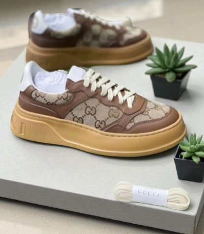 GUCCI Sneakers in pelle e tela GG Unisex
