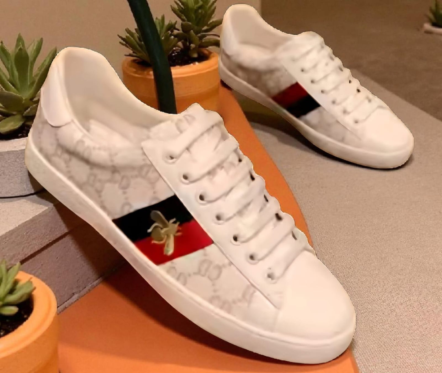 Sneakers Gucci Ace ape Bianco Da Donna