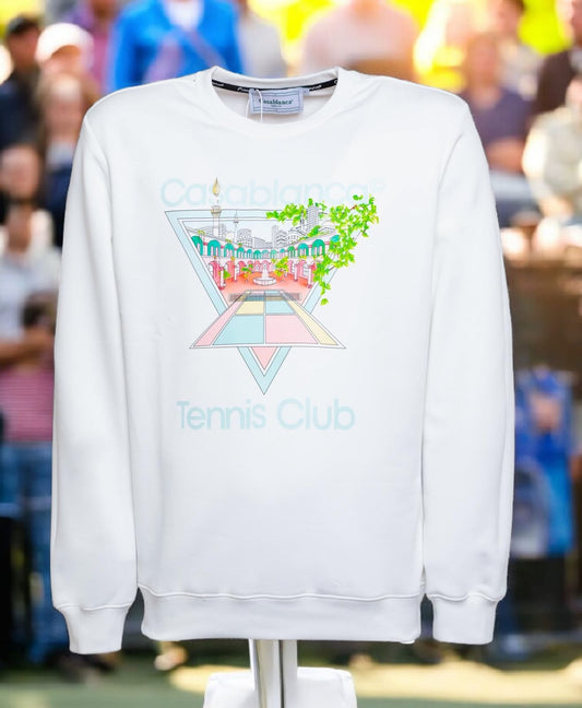 Casablanca Maglia girocollo tennis club icon Unisex