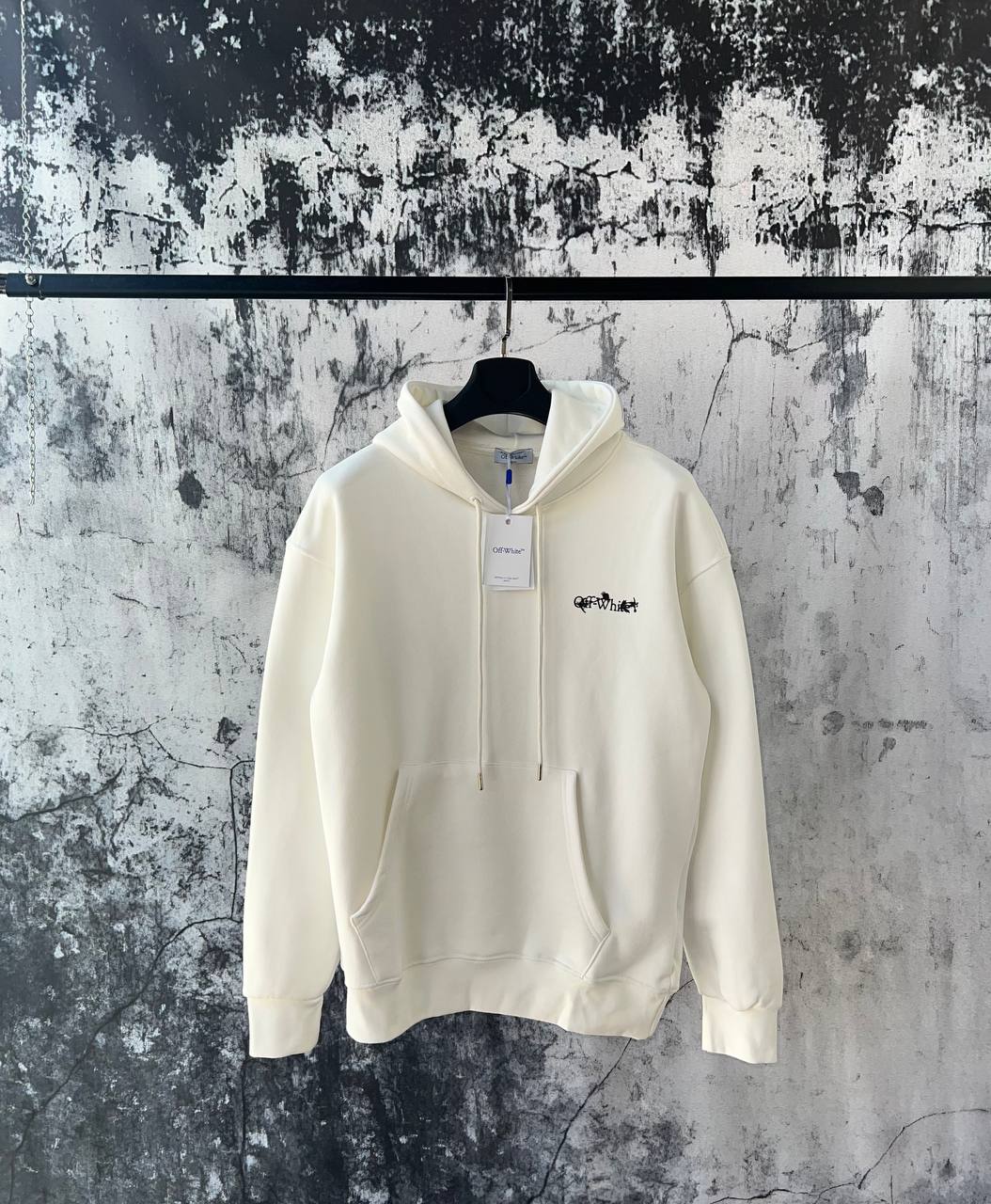 Felpa con cappuccio da skate Flower Arrow di Off-White