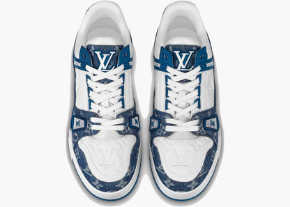 Louis Vuitton LV Trainer Monogram Denim White Blue Unisex