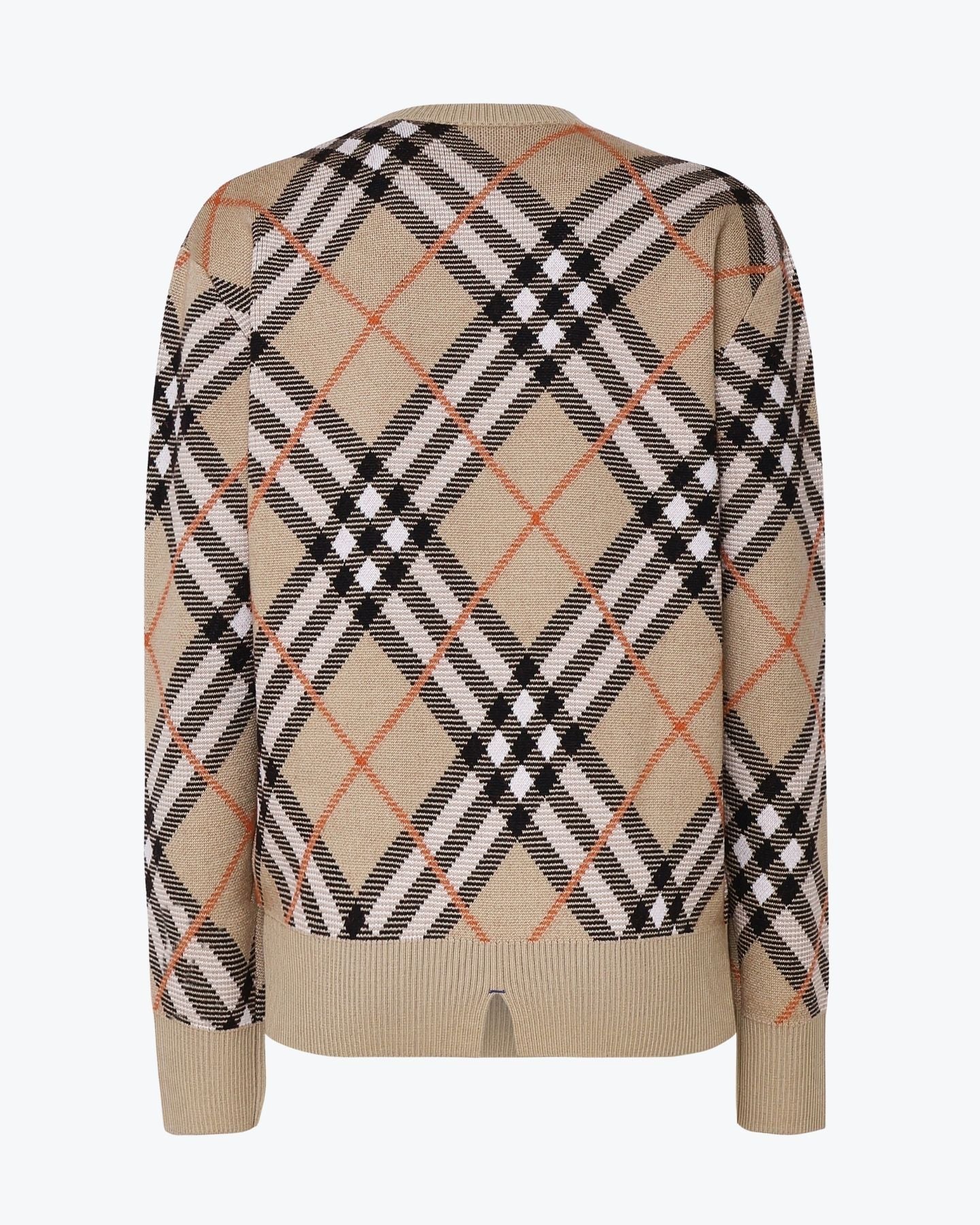 BURBERRY Maglia in misto lana check Burberry Unisex