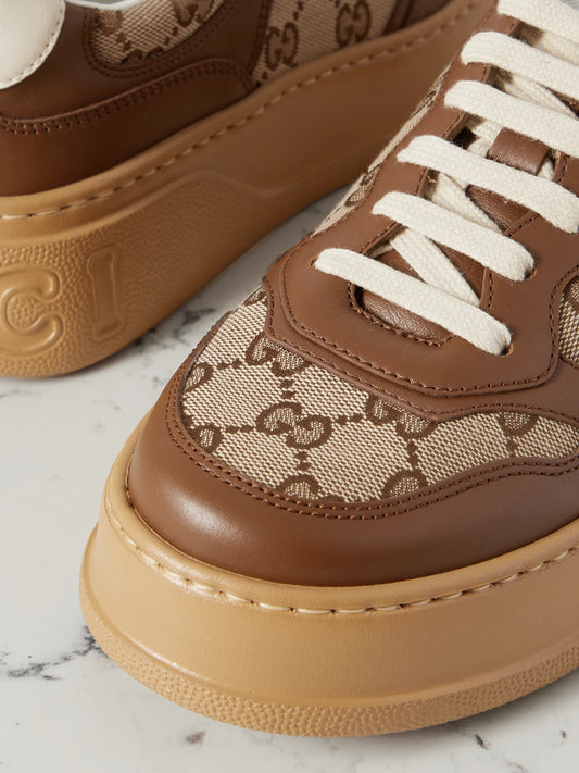 GUCCI Sneakers in pelle e tela GG Unisex